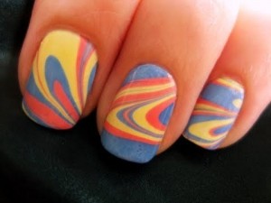Manicura al agua
